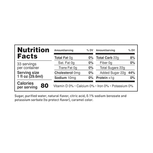 LAVA Premium Mocha Chocolate Syrup, Chocolate Coffee Sweetener, 33.8oz (1-Liter), Made with 100% Sugar, No Artificial Sweeteners, Flavors, or Colors. (1-Pack)