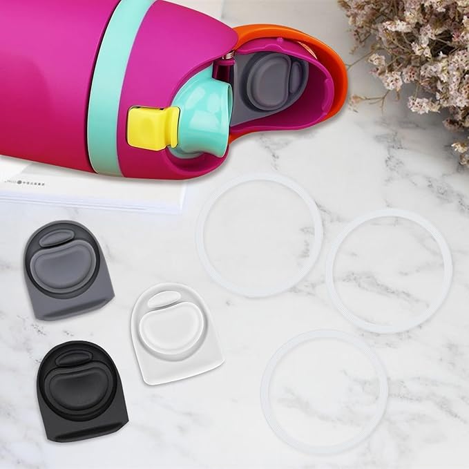 3 Sets Replacement Seal Stopper and O Ring Gasket Compatible with Owala FreeSip 24oz 32oz,Water Bottle Lid Insert Cap Rubber Seal Parts for Owala 16/19/24/32/40oz Mouth Piece Accessories Z3K13