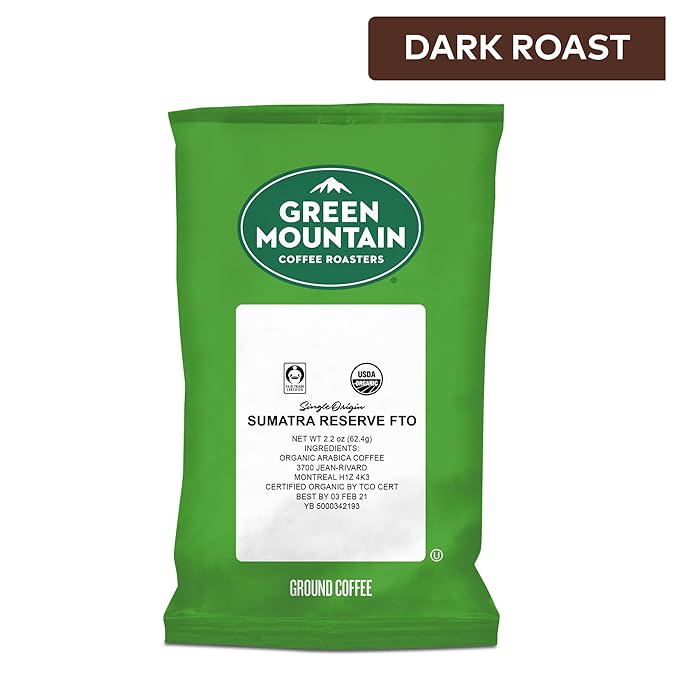 Green Mountain Coffee Roasters Sumatra Reserve FTO, Keurig Fractional Packs, 50 Count, 2.2 oz