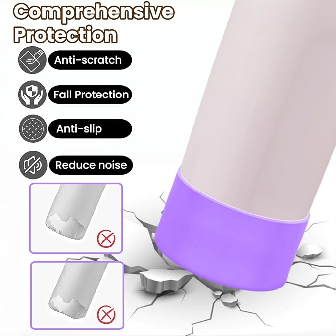 2PCS Silicone Protector Boots Compatible with Owala Kids 16oz & 14oz, Accessories for 12oz - Anti-Slip, Scratch-Resistant, Suitable for School, Outdoor, Easy Grip