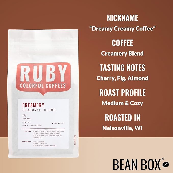 Bean Box Sampler - Roasted by Ruby Roasters, 3-Pack, Whole Bean Coffee, Gourmet Coffee