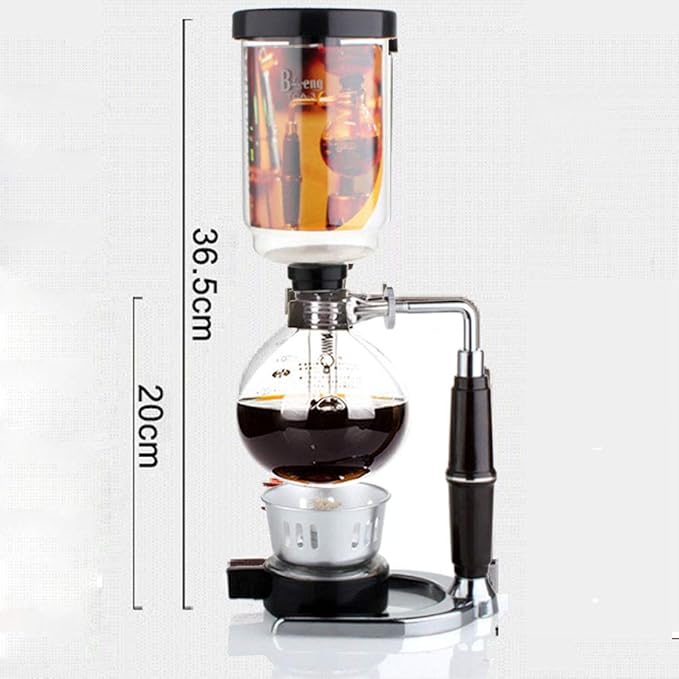 moo-1 Siphon Coffee Maker Japanese Style Vacuum Glass Siphon Pot Percolators 1-3 Cups Siphon Coffee Maker