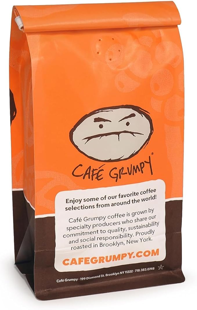 Café Grumpy Colombia Medium Roast Coffee, Organic Single Origin French Press Grind, Premium Medium Grind for Pour Over & Cold Brew, Espresso, 12oz