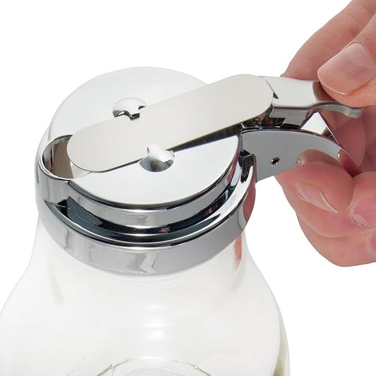 Winco Maple Syrup or Honey Dispenser-14 oz, Medium, Clear, Steel (G-116)