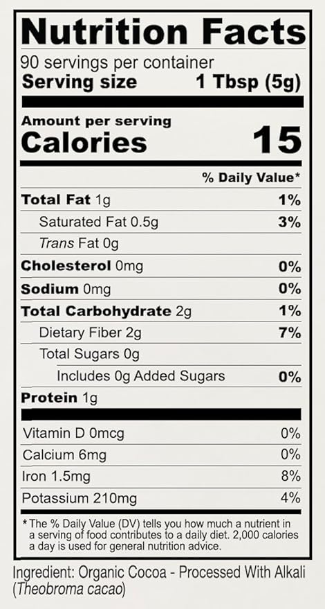 Anthony's Organic Culinary Grade Cocoa Powder, 1 lb, Dutch Processed Baking Cocoa, Gluten Free, Non GMO, Keto Friendly (Pack of 2)