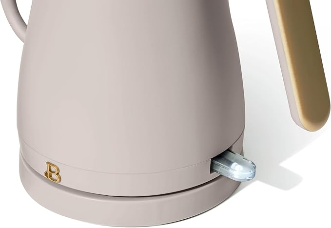 1-Liter Electric Gooseneck Kettle, 1200W Fast Heating Pour Over Coffee and Tea Kettle with Precise Spout (Porcini Taupe)