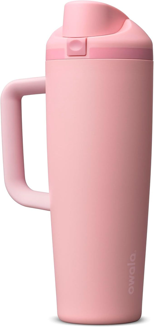 Owala FreeSip Tumbler - Stainless Steel - 30-oz. - Pink (Rose Quartz)