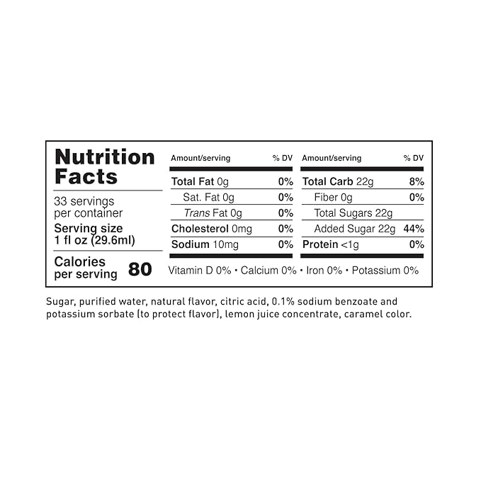 LAVA Premium Hazelnut Syrup, Natural Hazelnut Coffee Sweetener, 33.8oz (1-Liter), Made with 100% Sugar, No Artificial Sweeteners, Flavors, or Colors. (1-Pack)