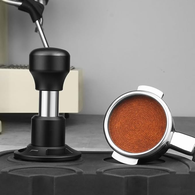 WYLOSUA® 51mm Constant Force Impact Coffee Tamper - Auto-Leveling & Impact Mechanism, Effortless Press for Stable Extraction - Essential for Pro/Home Espresso (Fits 51mm Portafilters)