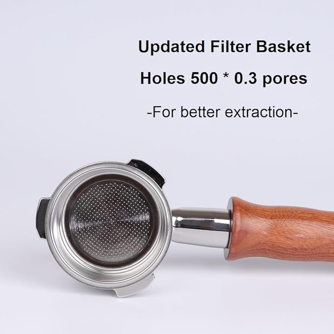 51mm Bottomless Portafilter 3 Ears Compatible with CASABREWS Espresso Machine CM5418, 3700Essential, Mr. Coffee Espresso and Cappuccino Machine (Bonus puck screen 51mm)