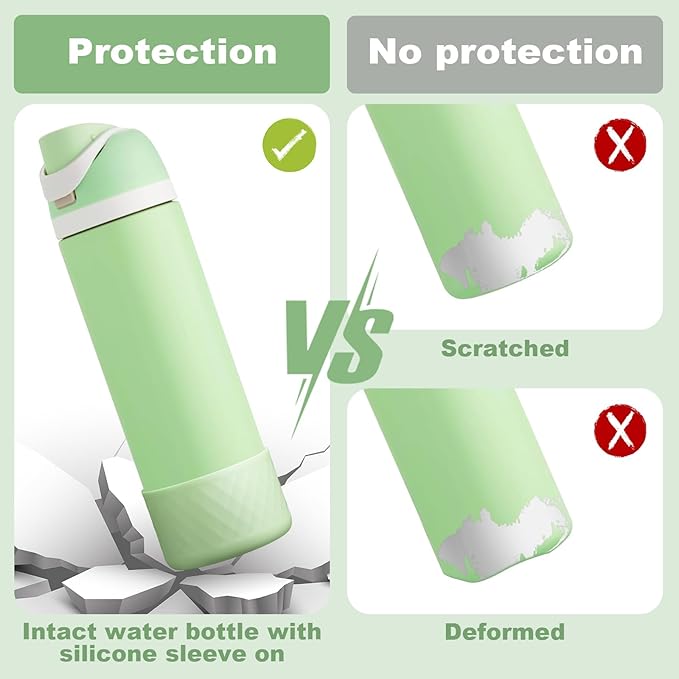 Silicone Boot for Owala Water Bottle 24 oz 32 oz 40 oz, Anti-Slip Protective Sleeve for FreeSip/Twist/Flip Stainless Steel Water Bottles Accessories
