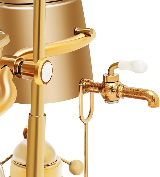 QUEMARQUE Belgium Royal Family Balance Syphon, 400ML/13.53Oz Unique Gravity Vintage Siphon Coffee Maker Vacuum Brewing System