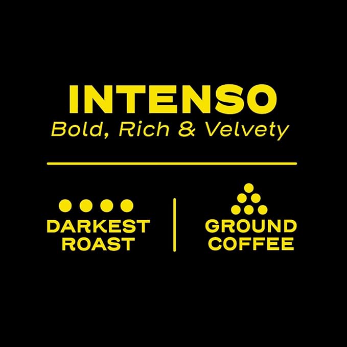 Sello Rojo Intenso Darkest Roast Ground Coffee, 10 oz (Pack of 6)