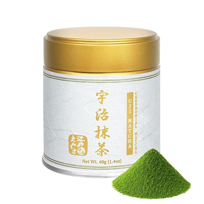 YEDOENSIS Ceremonial Uji Matcha - Japanese Green Tea Ceremonial Uji Matcha Powder, Vegan, Gluten-Free (40g)
