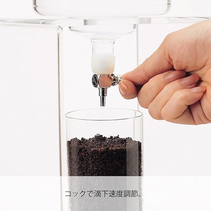 Hario WDCR-6 Water Dripper, Clear, Cold Brew Coffee, For 2 to 6 Cups