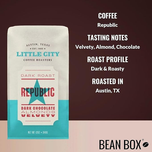 Republic - Roasted by Little City Coffee Roasters - Whole Bean Coffee - 12 Ounce Bag