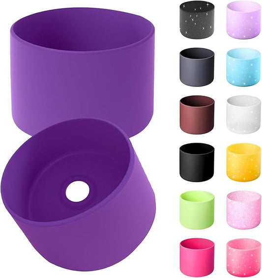 Silicone Boot for Owala 32oz Water Bottle – Anti-Slip Protective Cover, Bottle Boot, Base Cover Compatible with FreeSip, Sleeve for Stainless Steel Tumblers (Purple, 32OZ)