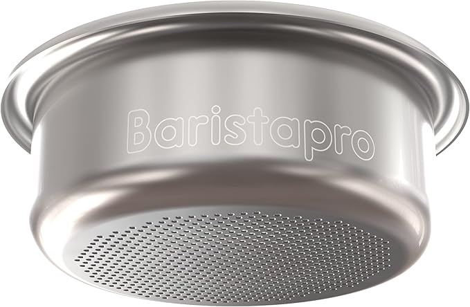 IMS Basket 58mm 18 gram Nanotech - Baristapro Precision Ridgeless Double Espresso Basket Filter fits most 58mm Portafilter. Make Superior Expresso Coffee Shots! Includes Gladwise Coffee Card
