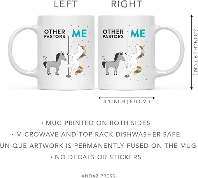 Andaz Press Funny Quirky 11oz. Ceramic Coffee Tea Mug - Thank You Gift, Horse Unicorn, 1-Pack, Birthday Ideas for Coworker Him Her, Gift Box