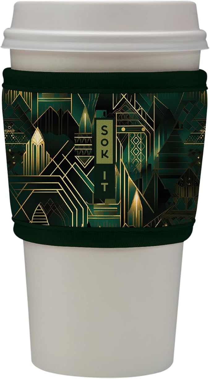 Sok It HotSok Coffee & Tea Reusable Insulated Neoprene Cup Sleeve (City Limits)