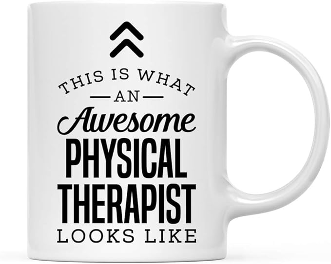 Andaz Press 11oz. Ceramic Coffee Tea Mug Thank You Gift, This is What an Awesome Physical Therapist Looks Like, 1-Pack, Birthday Christmas Gift Ideas Coworker Him Her, Includes Gift Box