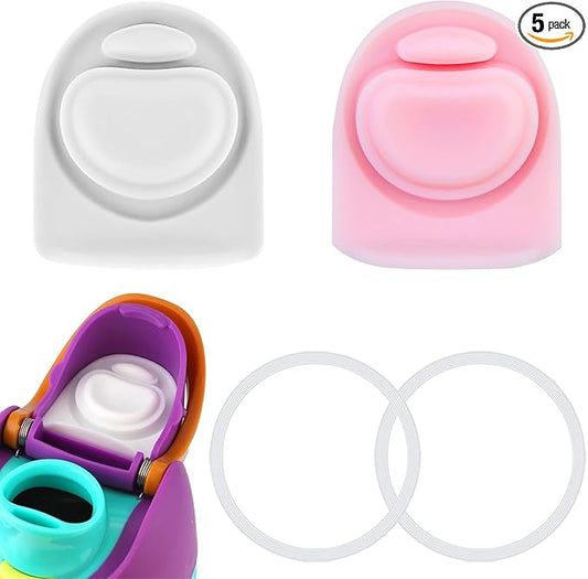 2 Sets Replacement Stopper and O Ring Gasket Compatible with Owala FreeSip 24oz 32oz,Water Bottle Lid Insert Cap Rubber Seal Parts for Owala 16/19/24/32/40oz Mouthpiece Accessories F9