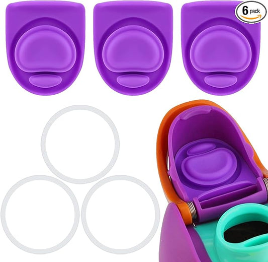 3 Sets Replacement Seal Stopper and O Ring Gasket Compatible with Owala FreeSip 24oz 32oz,Water Bottle Lid Insert Cap Rubber Seal Parts for Owala 16/19/24/32/40oz Mouth Piece Accessories Z3K4