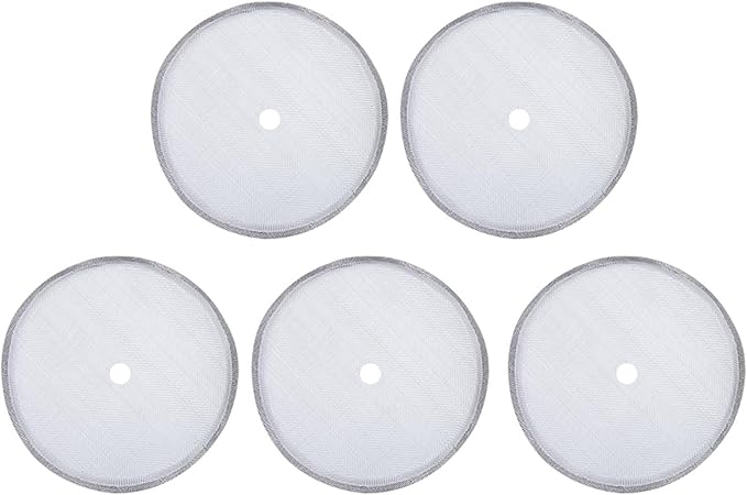5 Pack French Press Replacement Filter Screen Reusable Stainless Steel Mesh Filters for 600ml / 20.29oz Coffee Pot Coffee Maker
