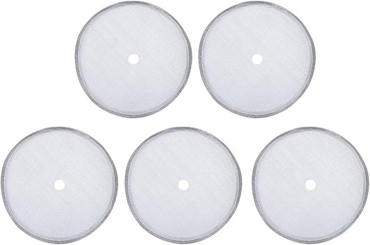 5 Pack French Press Replacement Filter Screen Reusable Stainless Steel Mesh Filters for 600ml / 20.29oz Coffee Pot Coffee Maker