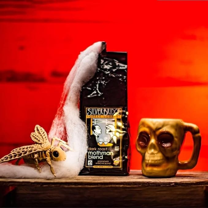 Silver Bridge Coffee Company Coffee Mothman Blend | 12oz Specialty Coffee | Medium/Dark Roasted Smooth Bold Blend | Legendarily Delicious