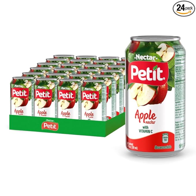 Petit Apple Nectar, 330 ml Cans (Pack of 24) – Refreshing Fruit Juice Beverage
