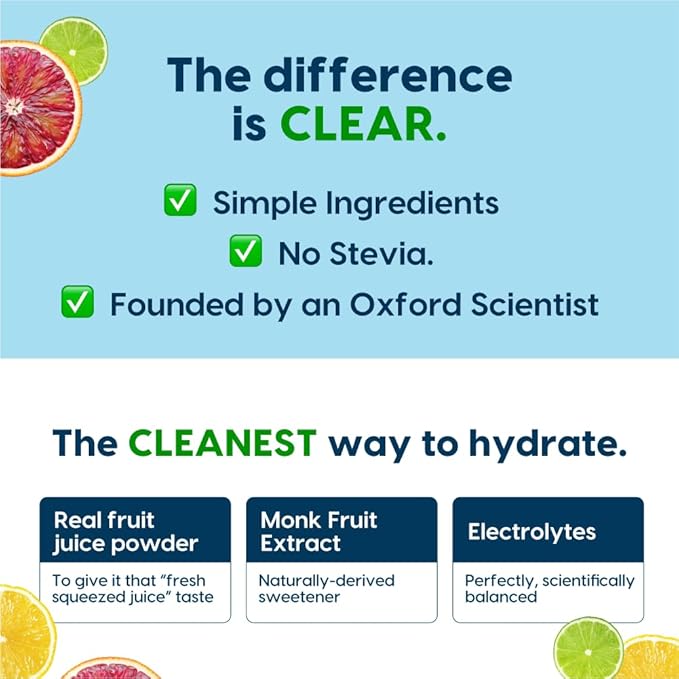 Hydrant - Hydration Powder, Lemonade Flavor, 8 Individual Sugar-Free Instant Electrolyte Rehydration Packets - Zero Sugar Drink Mix for Daily Use, Travel & Workouts