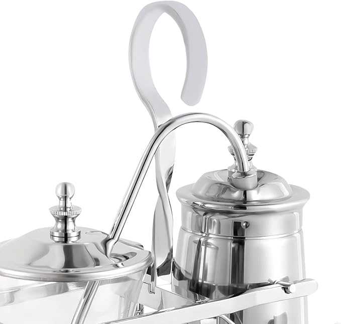 Vintage Siphon/Syphon Coffee Maker Belgian Belgium Coffee Brewer Tea Maker 400ml/ 15oz - Silver