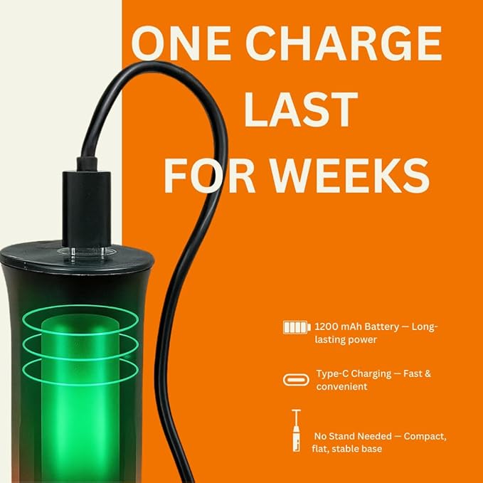 Electric Milk Frother for Coffee and Hot Drinks, Egg Mixer,Drink Mixer, Rechargeable, USB Charging (Black)