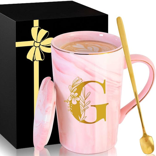 Personalized Ceramic Coffee Mug with Lid Cup Happy Birthday Gifts for Adult Men Women Who Have Everything Want Nothing Dad Mom Guys People Couples Parents Cool Funny Unique Present Special Christmas,G