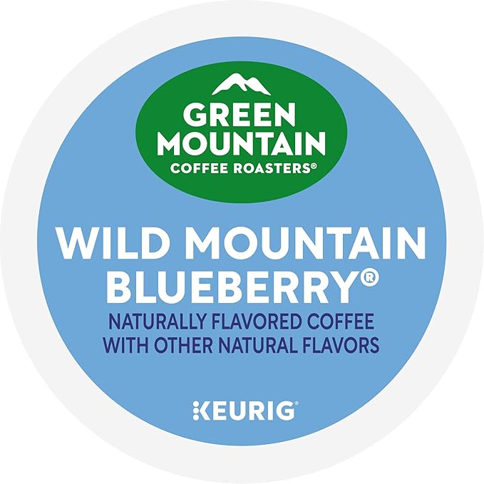 Green Mountain Coffee Roasters Wild Mountain Blueberry Keurig Single-Serve K-Cup pods, Light Roast Coffee, 96 Count