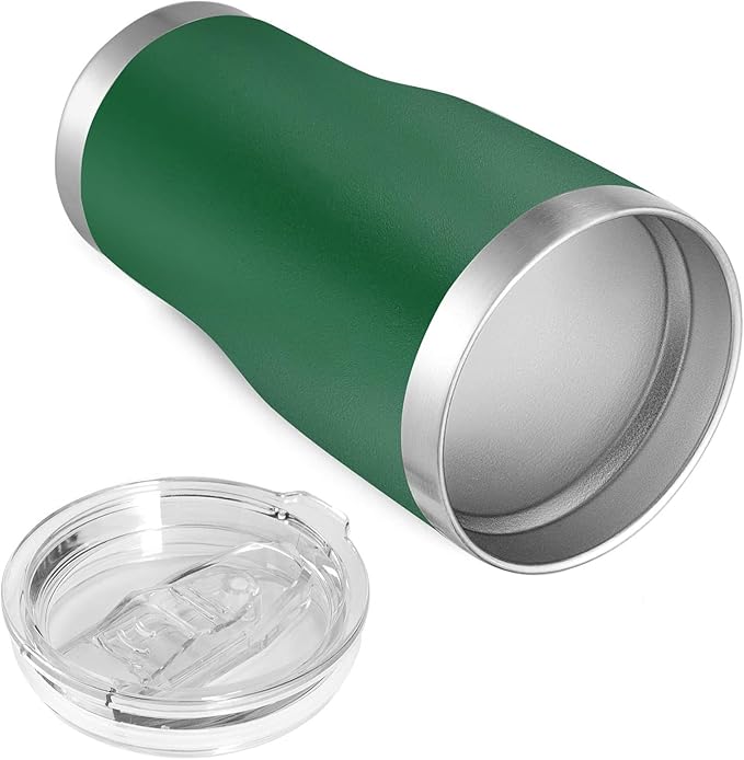 VEGOND 20oz Tumbler Stainless Steel Tumbler Cup with Lid And Straw Vacuum Insulated Double Wall Travel Coffee Mug(dark green package 6)