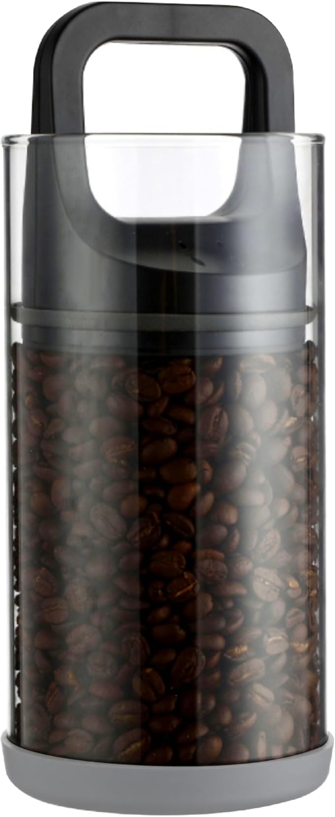 Premium Coffee Canister with Vacuum Seal Technology, Airtight Coffee Bean Storage Container with Push Lid, Borosilicate Glass Container for Freshness (1450ml/50oz)