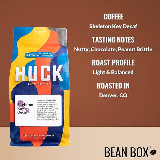 Skeleton Key Decaf - Roasted by Huckleberry Roasters - Freshly Ground Coffee - 5 Pound Bag