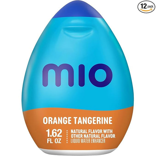 Mio Vitamins Liquid Water Enhancer, Orange Tangerine, 1.62 OZ, 12-Pack
