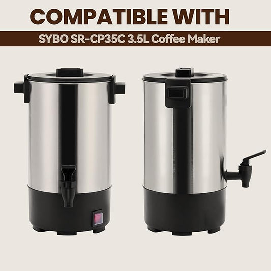 Large Coffee Filters Compatible with Sybo Commercial Coffee Maker, 120 Pcs Perforated Basket Filter Paper for Sybo 30 Cup