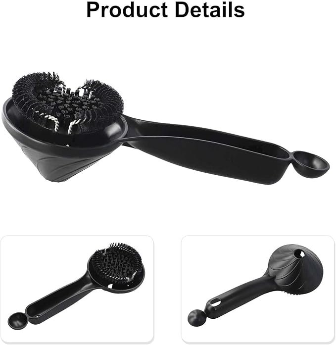 58Mm Espresso Machine Cleaning Brush, Espresso Group Head Cleaning Brush, Detachable 360° Nylon Cleaning Bristles