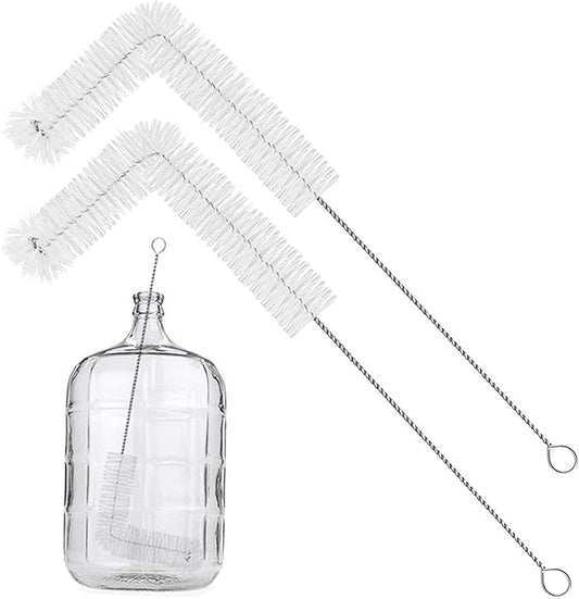 2 Pack 28inch Carboy Brush Carboy Cleaning Brush Carboy Bottle Brush Carboy Brushes for Cleaning Nylon 5 Gallon Carboy Brush for 3 5 6 6.5 Gallon Glass Carboys Corny Kegs Wine Making Home Brewing