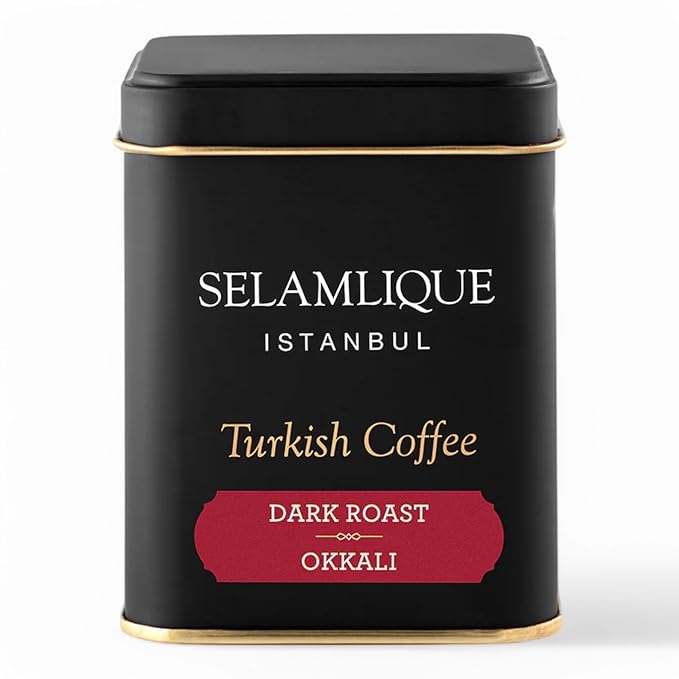 Selamlique Istanbul Turkish Coffee (4.40oz) Ultra Fine Ground (Dark Roast)