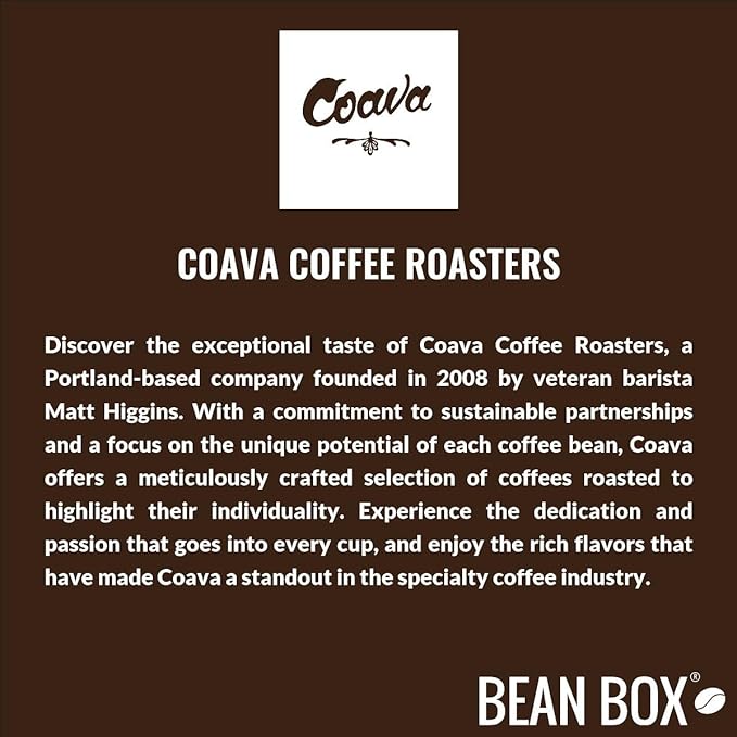 Bean Box Sampler - Roasted by Coava Roasters, 3-Pack, Whole Bean Coffee, Gourmet Coffee