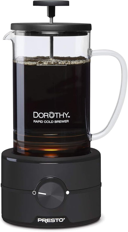 Presto 02937 Dorothy™ Electric Rapid Cold Brewer - Cold brew at home in 15 minutes - No more waiting 12 to 24 hours.