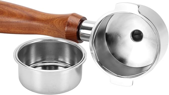 DIBTSA 51mm Espresso Portafilter Double Spouts 2 Ears Compatible with ECP35.31, EC0311, EP36.31,EC200, ECO310, EC410, ECZ351, EC152, EC341, EC330S, EC221