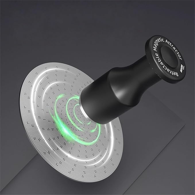 Coffee Puck Screen Magnet Tool with Adjustable Magnetic Suction for Espresso Machines, Aluminum Alloy