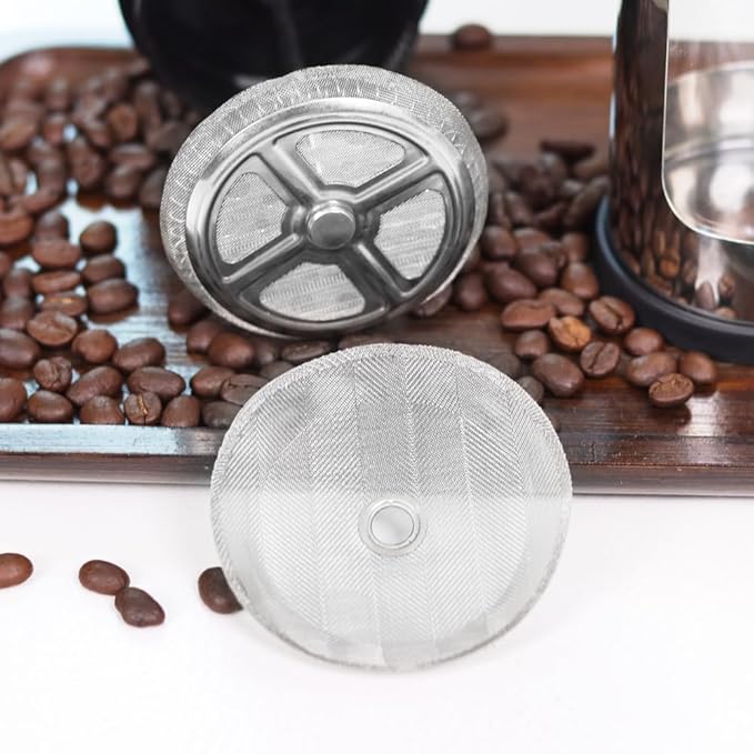 wedrink 6Pcs French Press Filters Screen Replacement for 12OZ French Press Coffee Makers