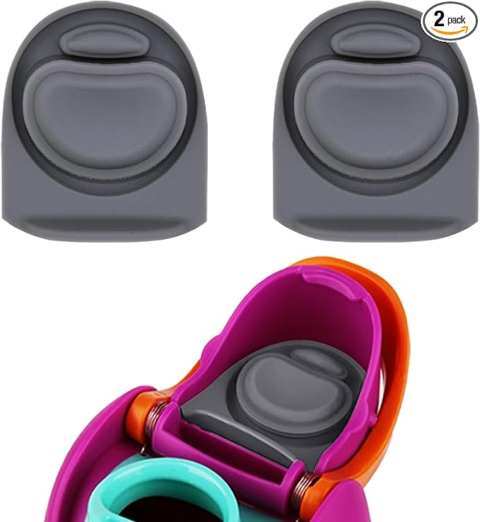 2 Pcs Replacement Rubber Seal Stopper Compatible with Owala FreeSip,Water Bottle Top Gasket Lid for Owala 16/19/24/32/40oz Seal Bottle Mouth Cap Silicone Stopper Parts Insert Accessories（Gray）